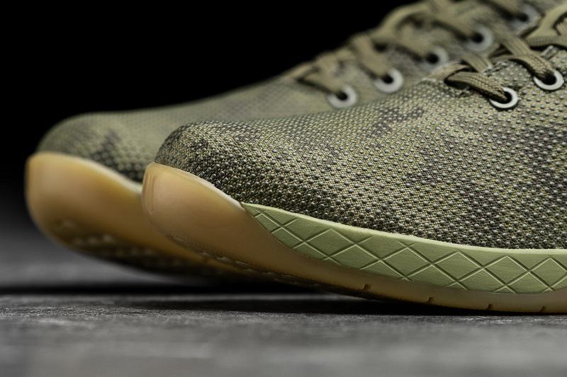 Men's Nobull Moss Camo Trainers Olive | SG V2185R